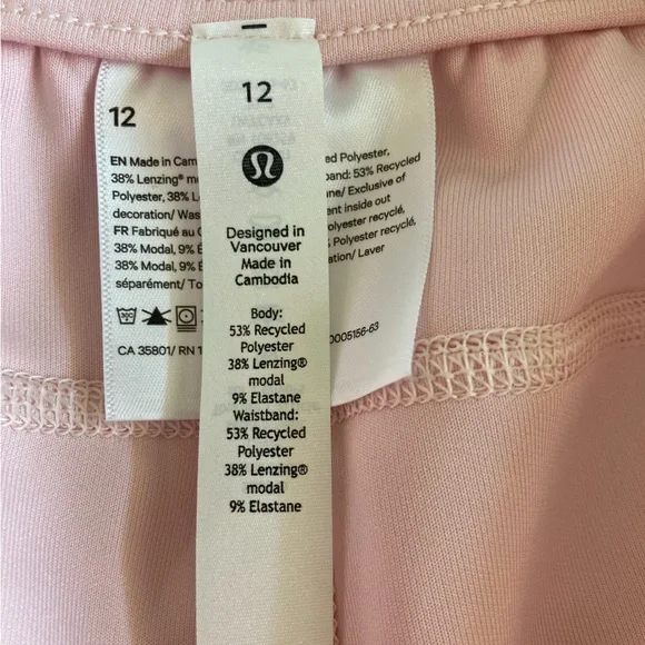 lululemon light Pink softstreme shorts buttery soft comfy cozy loungewear 12 - Picture 5 of 7